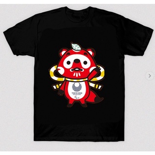 2020 เสื้อยืดคอกลมผ้าฝ้ายพิมพ์ลายกราฟฟิก Tokyo Olympics Miraitowa สําหรับผู้ชาย discount
