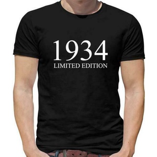 คอลูกเรือเสื้อยืดคอกลมขายดี เสื้อยืดลําลอง แขนสั้น พิมพ์ลาย 1934 Limited Edition ของขวัญวันเกิด สําหรับผู้ชาย - 86-86 -