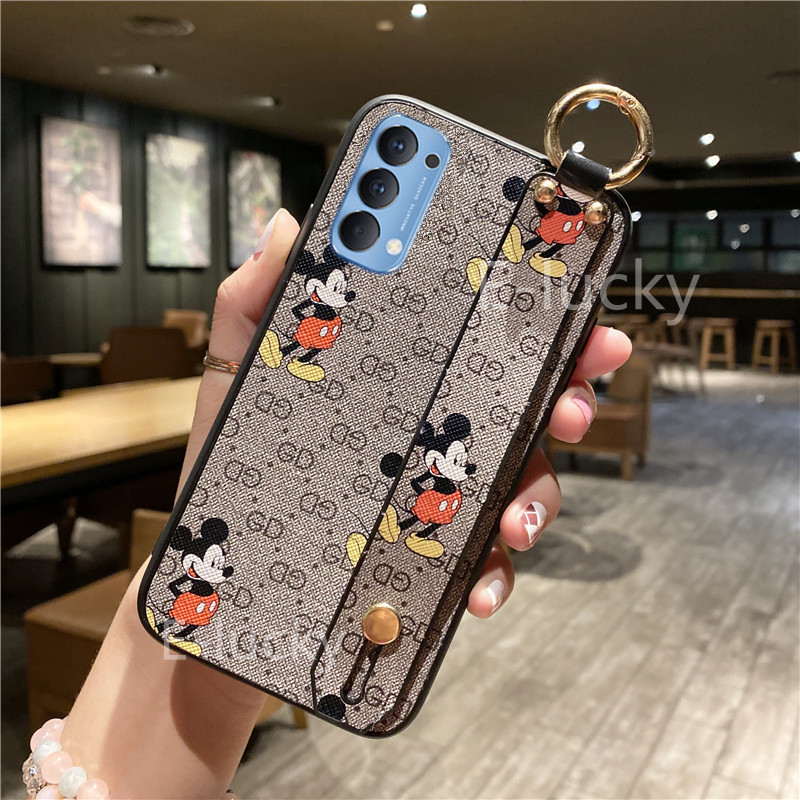 Ready Stock à¹€à¸„à¸ªà¹‚à¸—à¸£à¸¨ à¸žà¸— Oppo Reno5 Reno 5 Pro 5g 2021 Case Malaysia Version Phone Casing New Luxury Cute Cartoon Pc Hard With Wristband Holder à¹€à¸„à¸ª 5pro Shopee Thailand