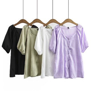 เสื้อเชิ้ตสาวอวบ พร้อมส่ง 1 ตัว