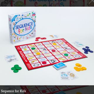 Sequence for kids Board Game ของเล่นเสริมพัฒนาการ เกมฝึกทักษะทางภาษาอังกฤษ sequence for kid แพ็คกล่องปณ.