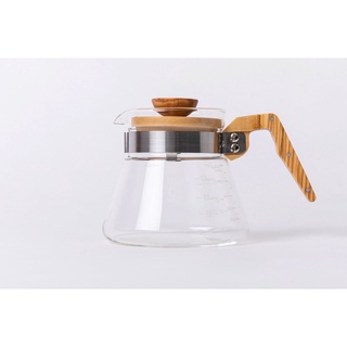 [KURASU] - Hario Coffee Server - Olive Wood Handle 600ml