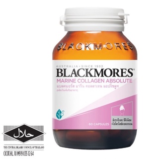 Blackmores Marine Collagen Absolute แบลคมอร์ส มารีน คอลลาเจน แอปโซลูท ต้านอนุมูลอิสระ ขนาด 60 แคปซูล 15348