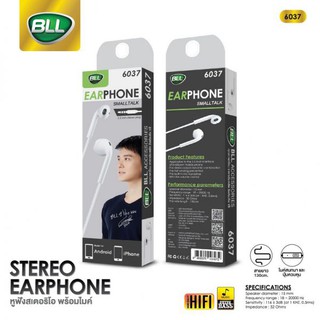 หูฟัง สนทนา ฟังเพลงได้ ยี่ห้อ BLL รุ่น 6037 New Earphone Smalltalk