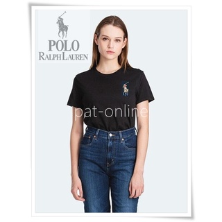 เสื้อยืด ชาย-หญิง  Polo Ralph Lauren สีดำ  ผ้าCotton