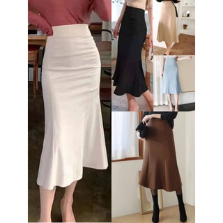 กระโปรงทรงหางปลายาว (SS-3XL)