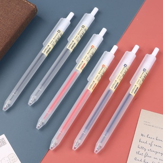 10 ชิ้น / เซต 3 สี 0.5 มม. แบบกด ปากกาเจล MUJI Stlye ปากกา พับเก็บได้ ปากกาเขียน นักเรียน อุปกรณ์เครื่องเขียน