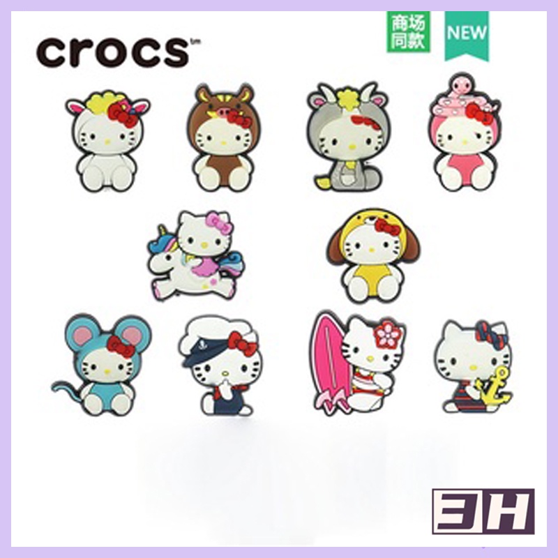 Hellokitty/Crocs jibbitz/ชุด jibbits คุณภาพสูง/แท้/jibitz