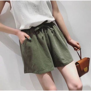 พร้อมส่ง:ใหม่ล่าสุด!! กางเกงขาสั้น ลินิน สไตส์ japan2