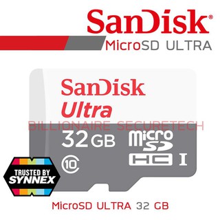 SANDISK ULTRA MicroSD Card SDSQUNS_032G_GN3MN : 32 GB (BY SYNNEX) Class 10