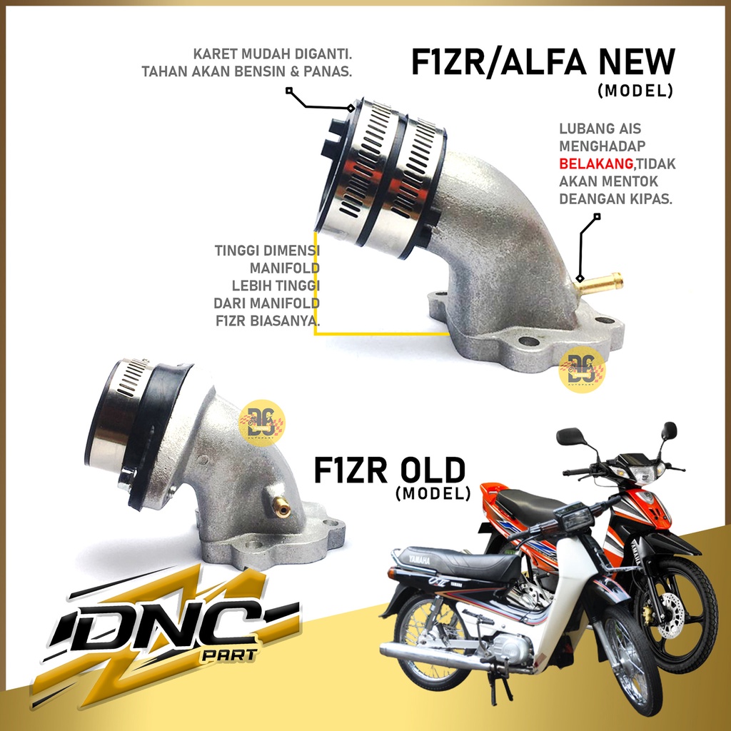 ท่อร่วมไอดี F1ZR สําหรับคาร์บูเรเตอร์ pe28 pe26 pe30/ manifold pe28 force one f1zr