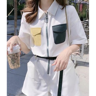 Jules24 - Ava mini jumpsuit จั้มสูทขาสั้น