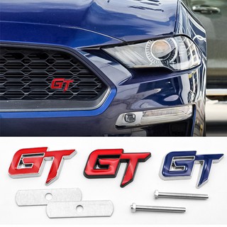 สติกเกอร์โลโก้ 3D โลหะ GT อุปกรณ์เสริม สําหรับ Toyota Honda Ford Alfa Romeo Peugeot Mercedes Benz VWBmw Kia Nissan Opel Toyota Honda