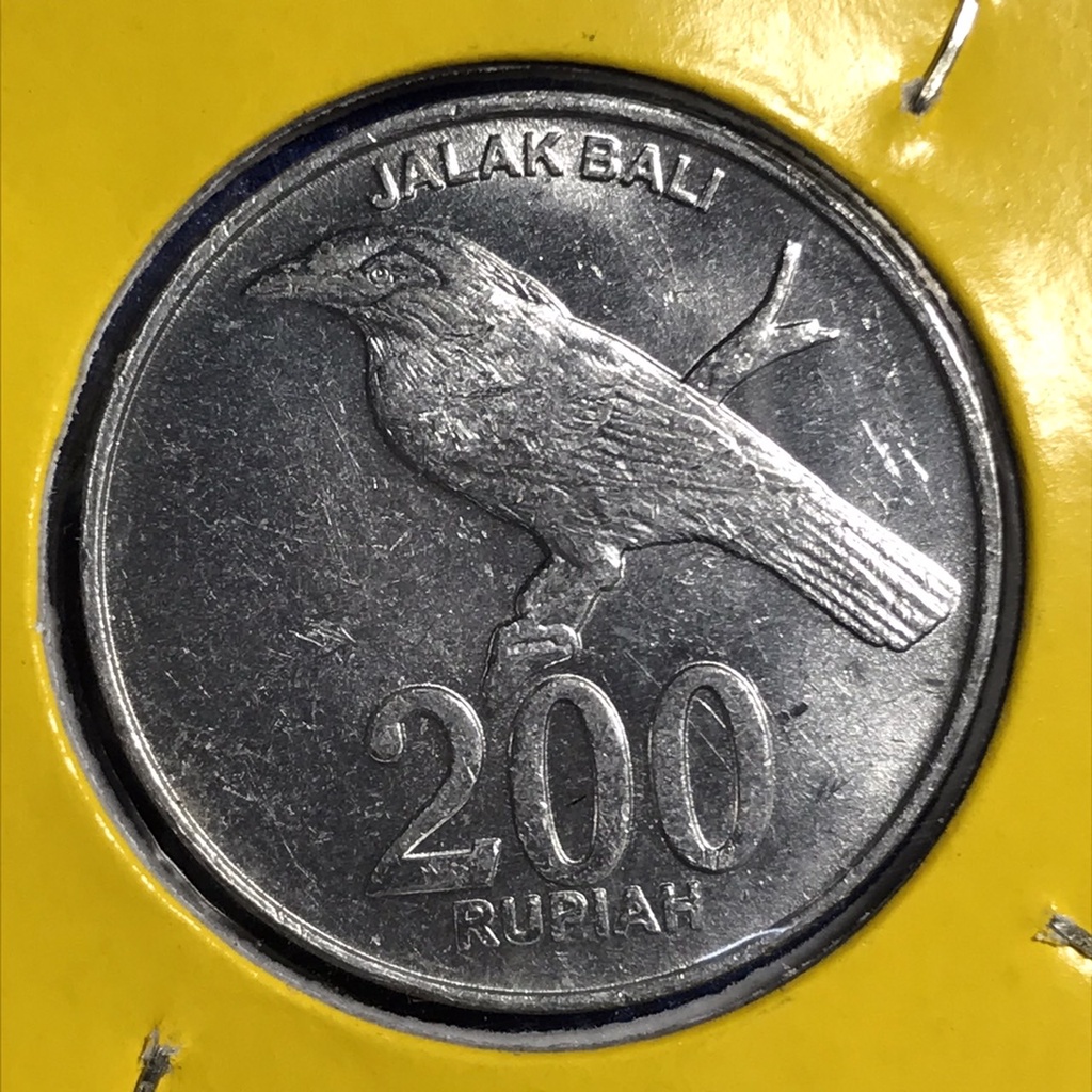 เหรียญเก่า15231 ปี2003 อินโดนีเซีย 200 RUPIAH เหรียญหายาก เหรียญสะสม เหรียญต่างประเทศ