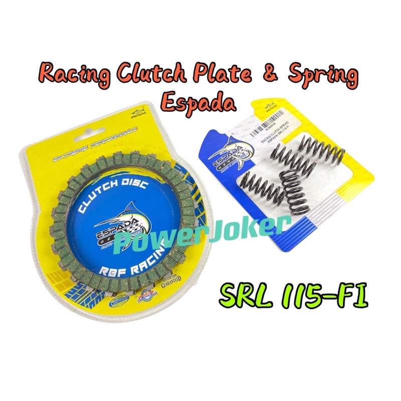 Lagenda 115 Fi/SRL 115 Fi/SRL115 New Fi (24T) Racing Clutch Plate Espada / Racing Clutch Spring SRL1