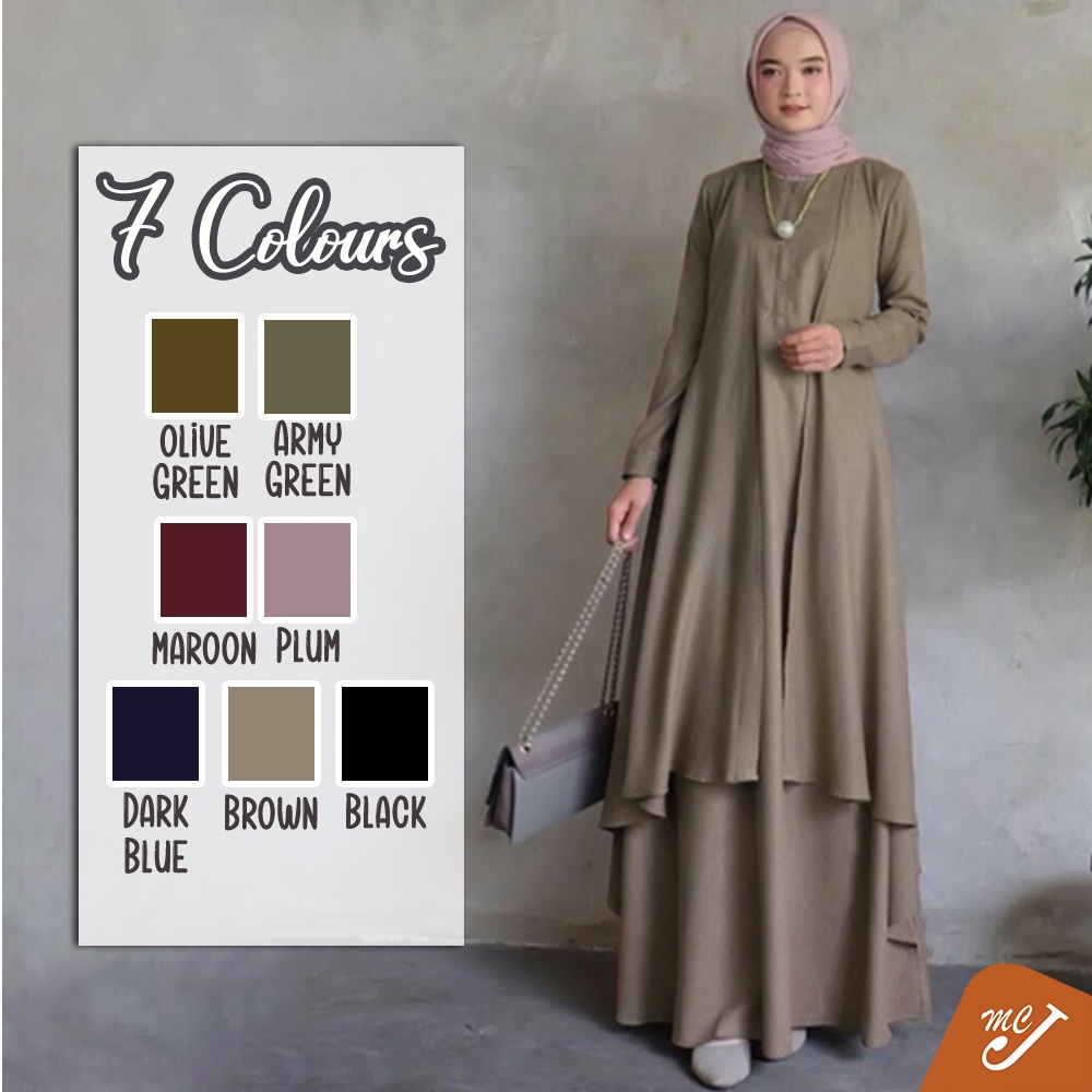 McJoden - AZURA Women Maxi Dress Jumbo Women Clothes Muslimah Dress