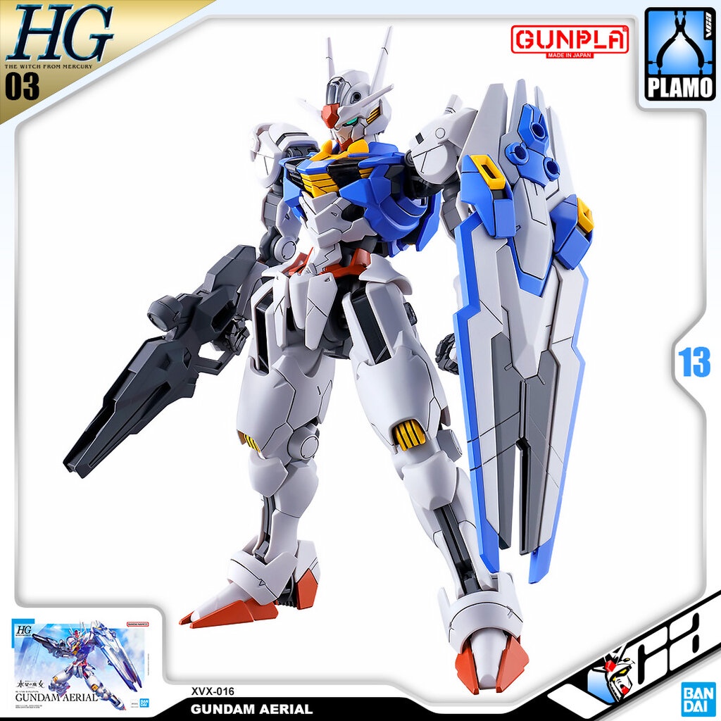 💥 Bandai Gunpla High Grade The Witch From Mercury Hgtwfm Hg 1/144 Gundam  Aerial ประกอบ หุ่นยนต์ โมเดล กันดั้ม กันพลา ... | Shopee Thailand