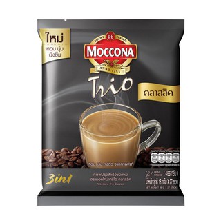 Moccona Trio Classic มอคโคน่า ทรีโอ คลาสสิค 3in1 ขนาด 27 ซอง ขนาด 486 กรัม