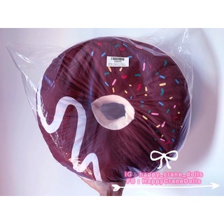 🔶ส่งฟรี🔶 หมอนอิงโดนัทช็อกโกแลต Decoration Donut Cushion Chocolate 🇯🇵นำเข้าจากญี่ปุ่น🇯🇵