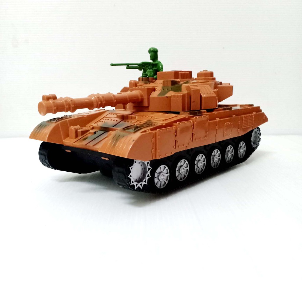 TANK รถถัง รถของเล่น ยาว 26 ซม. วิ่งได้ มีลาน สินค้าได้ตามรูป 100 % สินค้ามีพร้อมส่ง จัดส่งเร็ว 9909