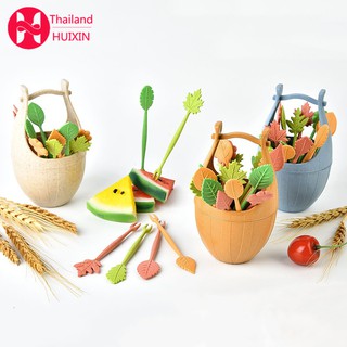 ชุดส้อมจิ้มผลไม้แบบธรรมชาติ 1 ชุด