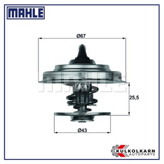 MAHLE วาล์วน้ำ BENZ W201 W124 W126, SSANGYONG MUSSO 3.2 / M102 M104 M110 (TX 18 87D)