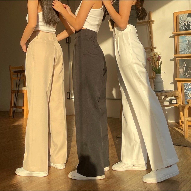 Roomry.n - Milli pants กางเกงกระบอกใหญ่ขายาว ผ้าดี - รูปที่ 4