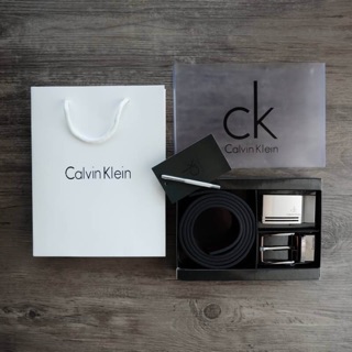 แท้💯% Calvin Klein Belt and Buckle Set (No.01) เซตสุดคุ้ม!! เข็มขัด + หัวเข็มขัด 2 ชิ้น