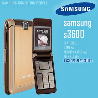 โทรศัพท์มือถือซัมซุง SAMSUNG S3600i  (สีทอง)  มือถือฝาพับ ใช้ได้ทุกเครื่อข่าย 3G/4G  จอ 2.2นิ้ว โทรศัพท์ปุ่มกด ภาษาไทย