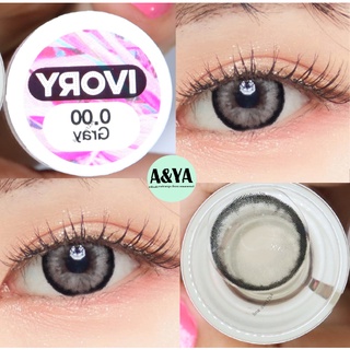 ตาโต หวาน Ivory gray (lovelylens) คอนเเทคเลนส์ บิ๊กอาย ลายฮิตใน Tiktok  ตัดขอบ เเฟชั่น/สายตา