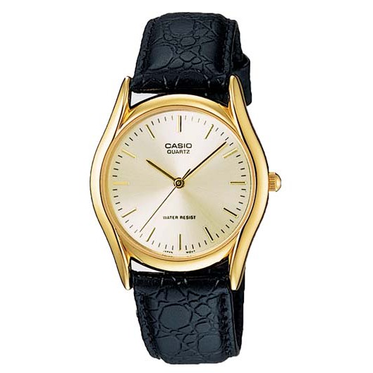 Casio Standard แท้100% นาฬิกาข้อมือ สายหนังสีดำ รุ่น MTP-1094Q-7A