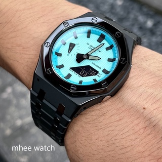 G-Shock AP Casioak Black&amp;Blue Edition with Black Sandblasting Strap