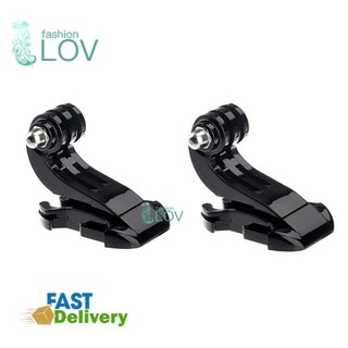 LOV 2x J Hook Fibbia Buckle Quick Release Clip Montatura per Gopro Hero 5 4 3 2 1(Black)