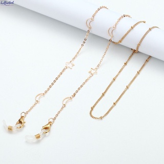 Fashion Glasses Chain Pearl Rose Flower Disc Peach Heart Metal  Anti-skid Anti-falling Mask Chain Retro Glasses Lanyard