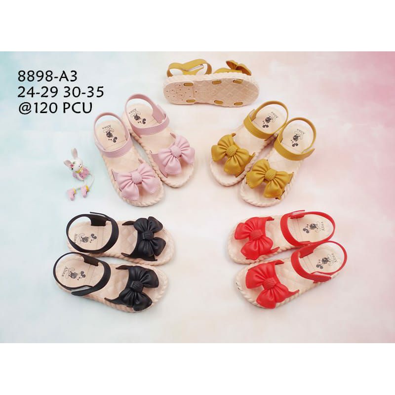 รองเท้าแตะเด็กติดริบบิ้น 8898-a3