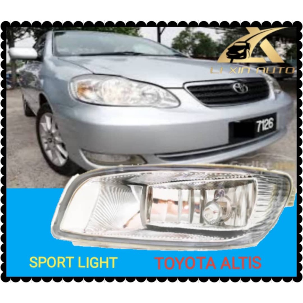 TOYOTA ALTIS 2004-2005 SPORT LIGHT หมอกโคมไฟพร้อมหลอดไฟ ASSEMBLY