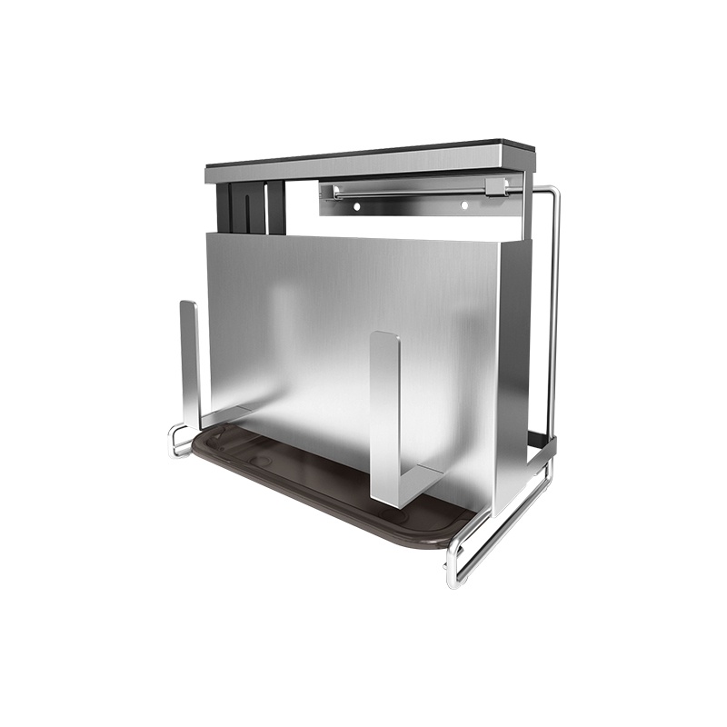 •♣304 stainless steel knife holder supplies kitchen storage rack wall ...