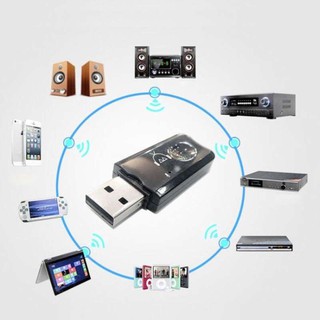 บลูทูธ ไร้สาย USB Wireless Bluetooth Dongle Streaming Car Music Receiver Adapter for U Disk data transfer for home