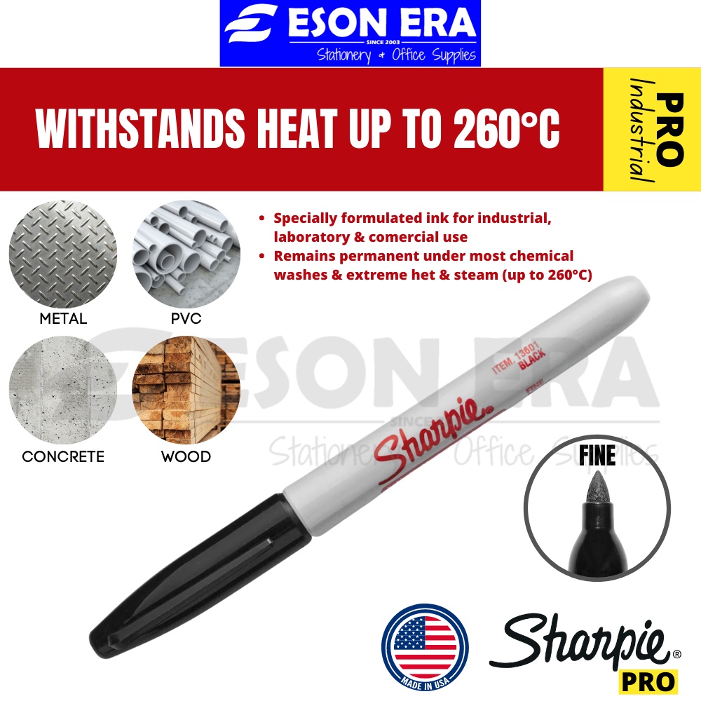 Sharpie Industrial ปากกามาร์กเกอร์ถาวร (ละเอียด) Sharpie Pro