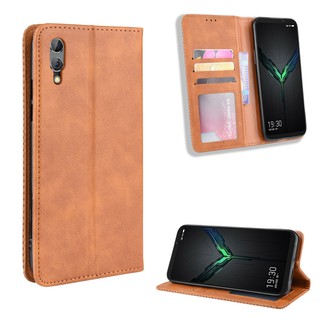 กรณี Black Shark 2 Pro Case Flip Leather Back Cover Phone Casing Xiaomi Black Shark2 Pro เคสโทรศัพท์มือถือ พลิกซอง