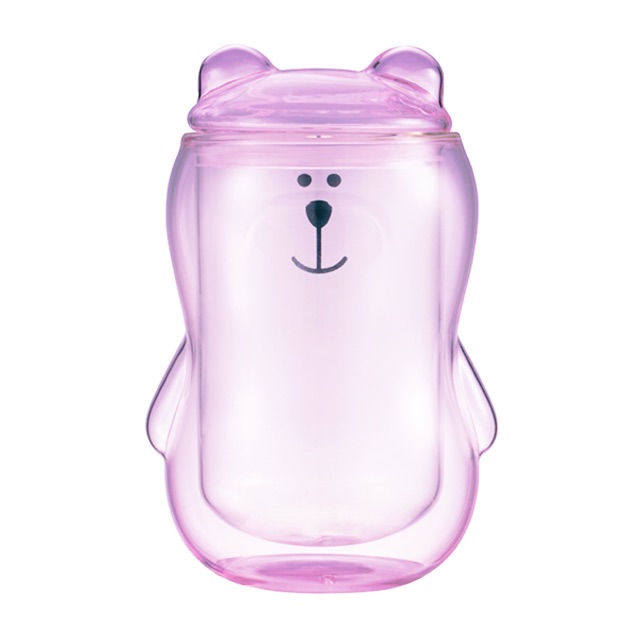 [ล้างสต๊อก สินค้ามีตำหนิ รบกวนอ่านก่อนครับ] STARBUCKS : TAIWAN 2018 DW BEARISTA PINK 340Ml หมีใสสีชม