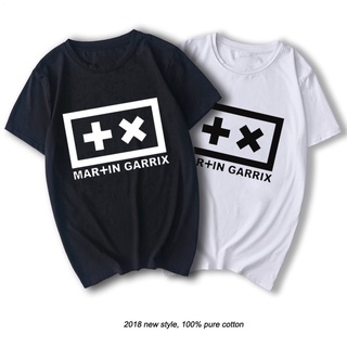 Hensewts Shop RAEEK เสื้อยืดลําลอง ผ้าฝ้าย แขนสั้น คอกลม พิมพ์ลาย DJ Martin Garrix หลากสี สไตล์ฮิปฮอป สําหรับผู้ชาย9003