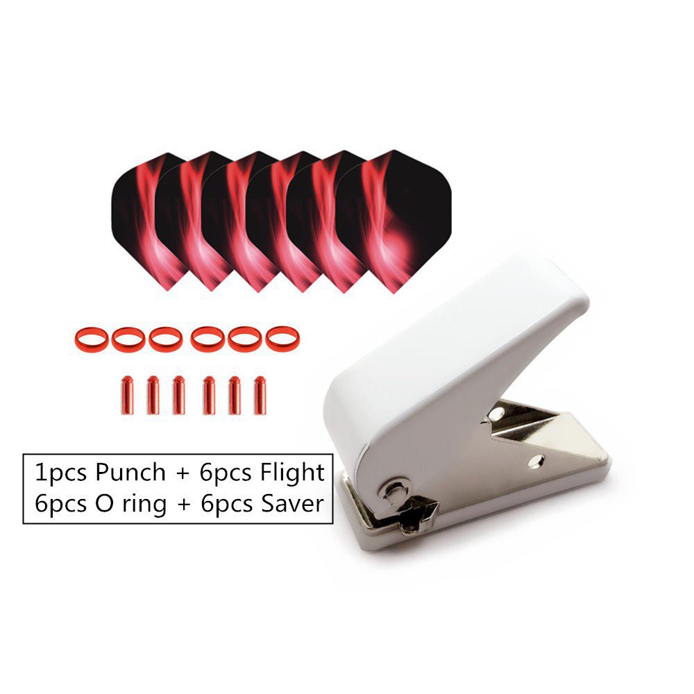 zm5g （Koodee）Professional Dart flight Punch with O Rings / Flights