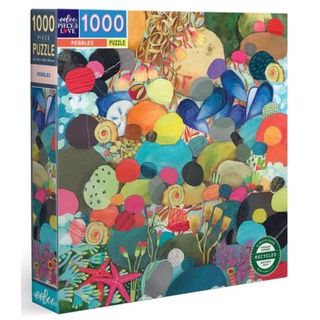 eeBoo Pebbles 1000pc Square Puzzle จิ๊กซอว์รูปก้อนกรวดแบบ 1000 ชิ้น