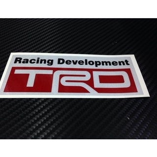 สติ๊กเกอร์ตัดคอม สะท้อนแสง 3M แท้ ลาย Racing Development TRD ขนาด 5x12 ซม. สำหรับ TOYOTA sticker ติดรถ แต่งรถ โตโยต้า