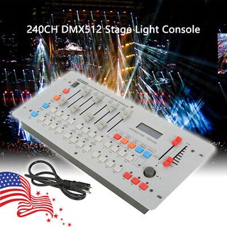 บอร์ดควบคุมไฟเวที บอร์ดคุมไฟ เครื่องควบคุมไฟพาร์ DMX Controller DMX 512 DJ Lighting Disco240 CH For Stage