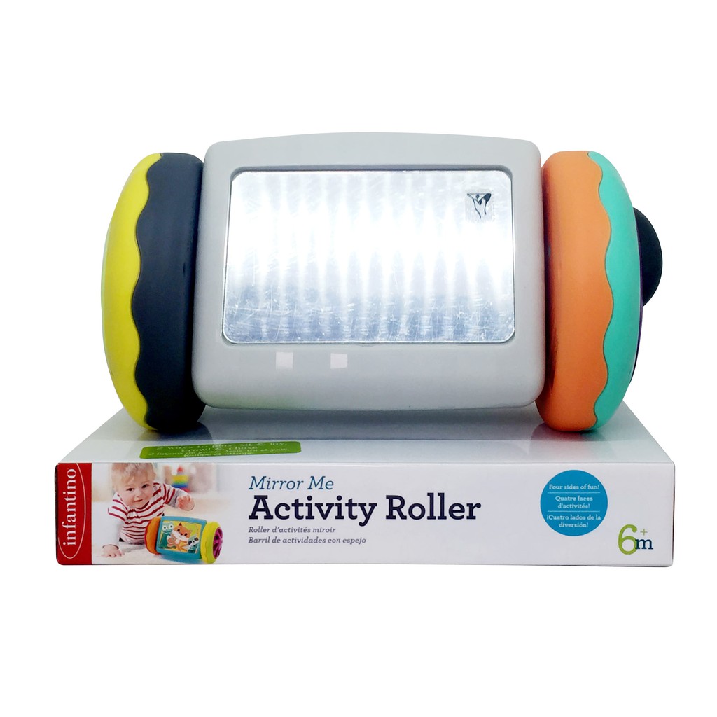 Infantino : MIRROR ME ACTIVITY ROLLER - ของเล่นเสริมพัฒนาการ (โรลเลอร์ลาย3Dสัตว์ต่างๆ)