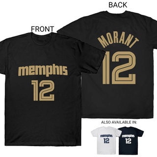 Tee เสื้อทหาร เอ็นบีเอเมมฟิสกริซลีส์ Ja Morant เสื้อยืดที่มีคุณภาพสูงผ้าฝ้ายแขนสั้นเสื้อผ้า _ar