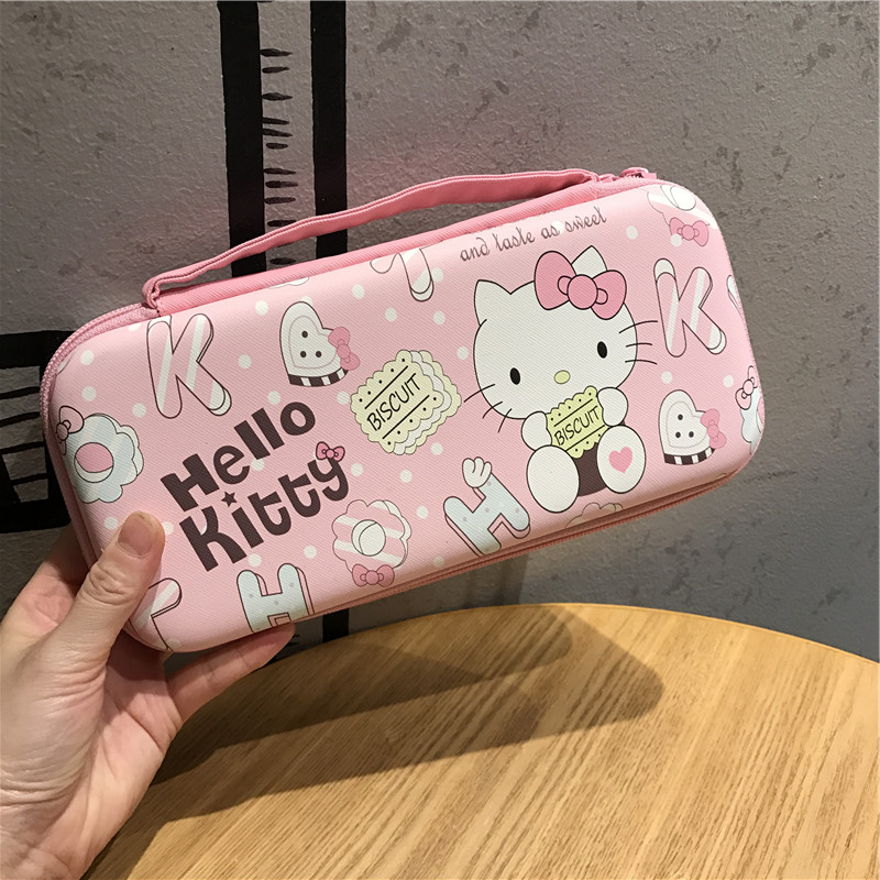 Nintendo Switch กระเป๋าใส่สำหรับ Nintendo Switch & Switch Lite, Hello kitty &esame street case กระเป๋ากันน้ำ EVA