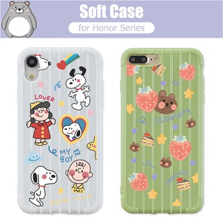 เคสโทรศัพท์ แบบ TPU ลายสตรอว์เบอร์รี สำหรับ Huawei Y5 Lite 2018 Y9S Y6 Prime P Smart PLUS 2019 P Smart Pro Y6S Nova 5T Honor 10i 20i 20S 7S 8A Pro Play 10 20 Lite Enjoy 9S 10 Plus